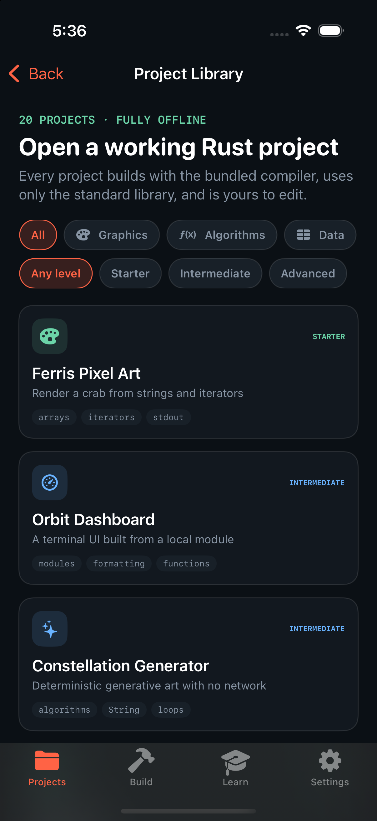Project library